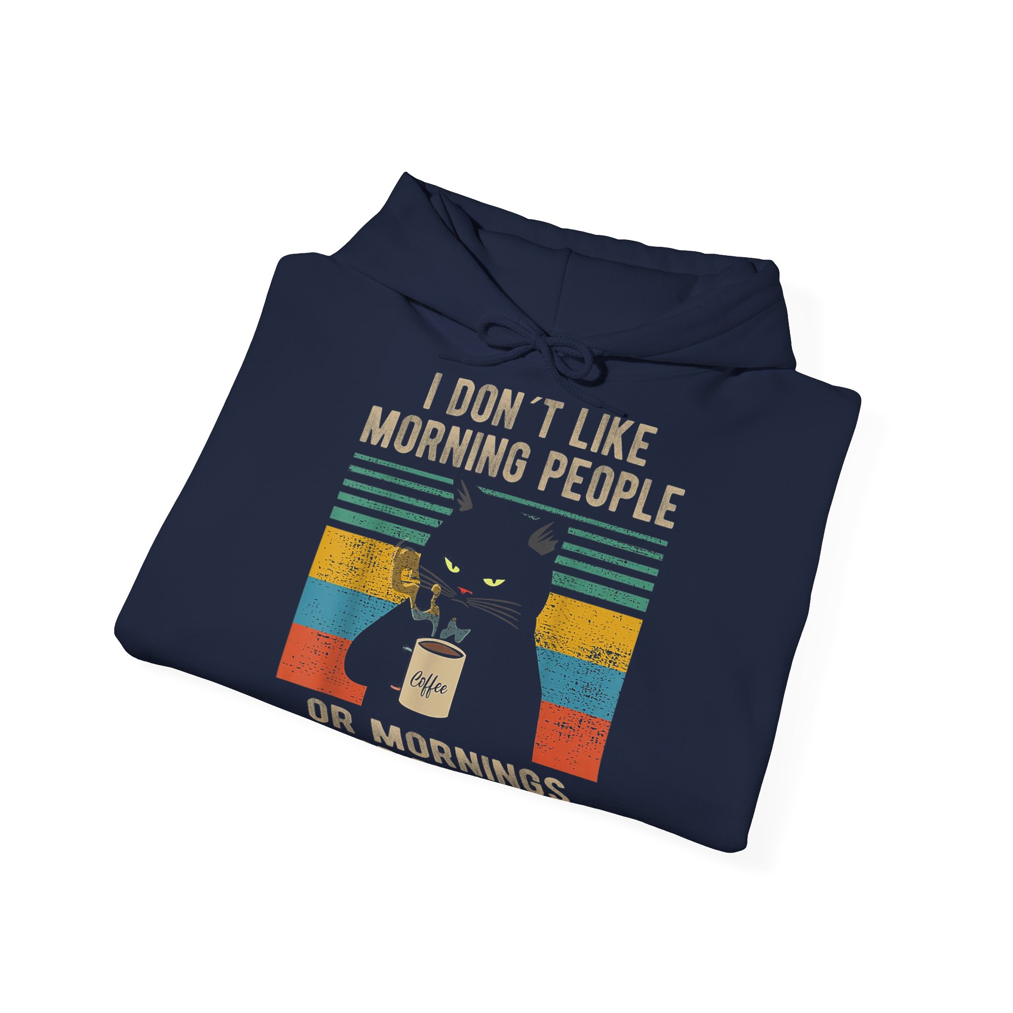 Unisex Heavy Blend™ Hooded Sweatshirt - I Don't like Morning People or Mornings or Poeple - Bad Mood - Hoodie – Bild 8